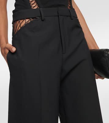 Pantaloni regular in lana con cut-out | Dion Lee
