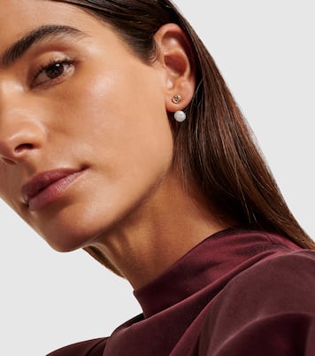 Boucle d'oreille unique Sabbia en or rose 18 ct et diamants | Pomellato