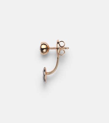 Boucle d'oreille unique Sabbia en or rose 18 ct et diamants | Pomellato