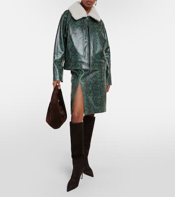 Urban Jungle snake-print leather jacket | Dorothee Schumacher