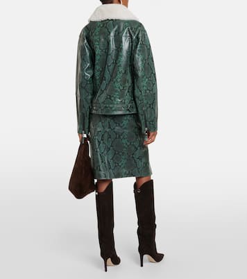 Urban Jungle snake-print leather jacket | Dorothee Schumacher