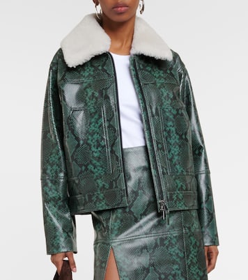 Urban Jungle snake-print leather jacket | Dorothee Schumacher