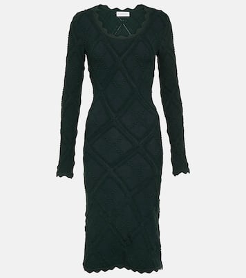 Robe midi Aran en laine mélangée | Burberry
