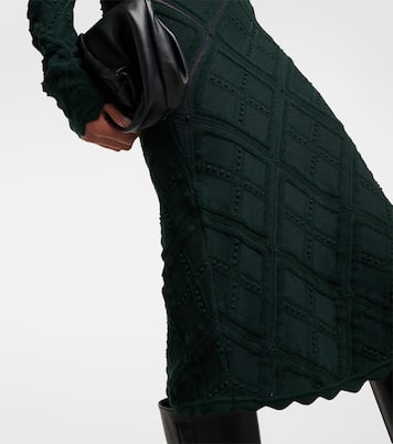 Robe midi Aran en laine mélangée | Burberry