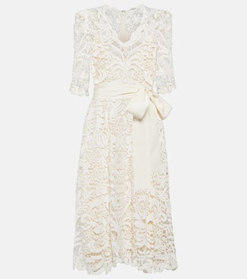 Vestido midi con encaje | Elie Saab