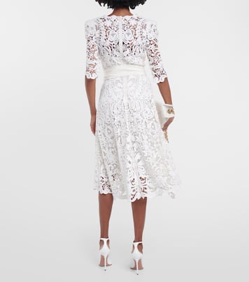 Vestido midi con encaje | Elie Saab