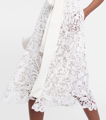 Vestido midi con encaje | Elie Saab