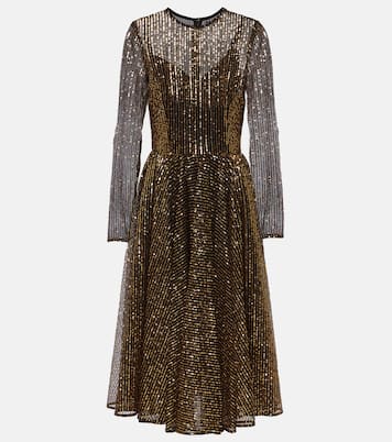 Vestido midi de tul con lentejuelas | Dolce&Gabbana