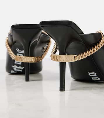 X Jean Paul Gaultier Verzierte Mules aus Leder | Jimmy Choo