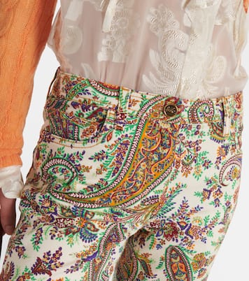 Bedruckte Mid-Rise Slim Jeans | Etro
