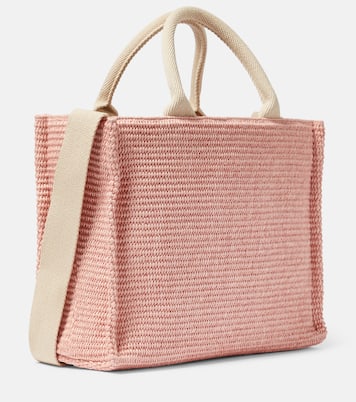 Tote Small de efecto rafia con logo | Marni