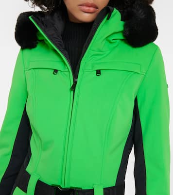 Parry faux fur-trimmed ski suit | Goldbergh