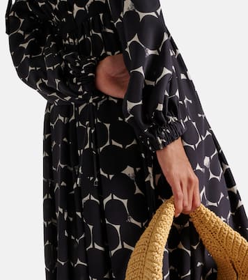 Abito lungo Urbania in seta con stampa | Max Mara