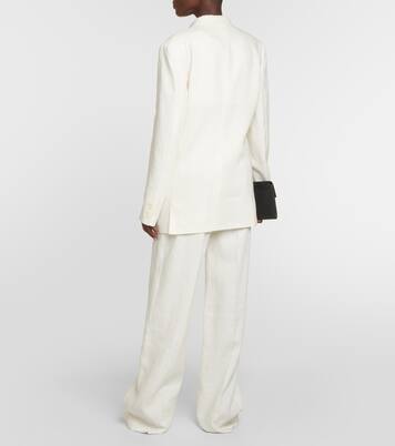 Blazer oversize Enza in lino | The Row