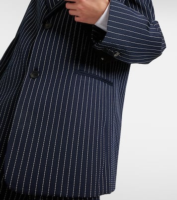 Blazer gessato Aiden in twill  | The Frankie Shop