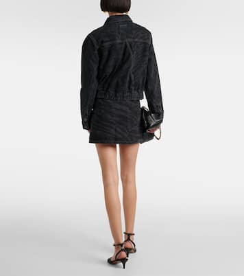 Veste imprimée en jean | Ganni