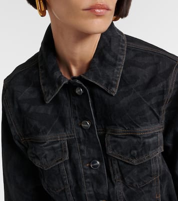 Veste imprimée en jean | Ganni