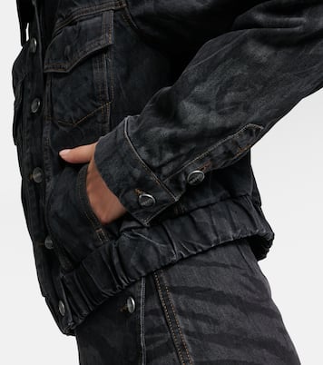 Veste imprimée en jean | Ganni