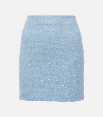 Mini-jupe en tweed à sequins | Alessandra Rich