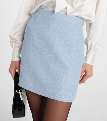 Mini-jupe en tweed à sequins | Alessandra Rich