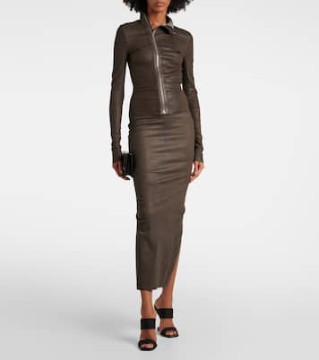 Veste Gary en cuir et coton | Rick Owens
