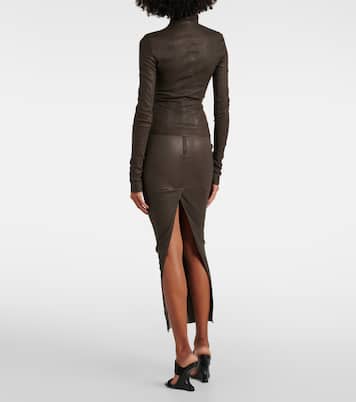 Veste Gary en cuir et coton | Rick Owens