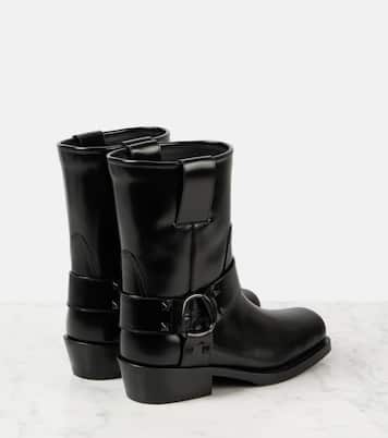 Bikerstiefel Rockstud aus Leder | Valentino Garavani