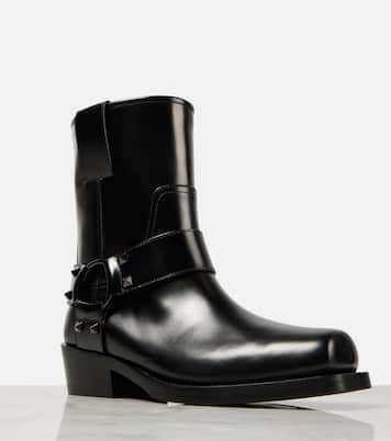 Bikerstiefel Rockstud aus Leder | Valentino Garavani