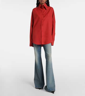 Camicia oversize in popeline di cotone | McQueen