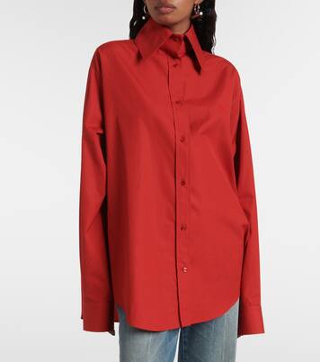 Camicia oversize in popeline di cotone | McQueen