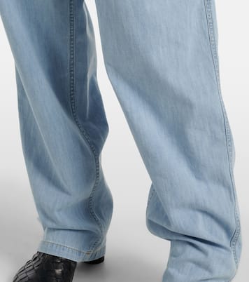 Jeans a gamba larga e vita alta | Bottega Veneta
