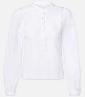 Blusa in cotone con maniche a sbuffo | Frame