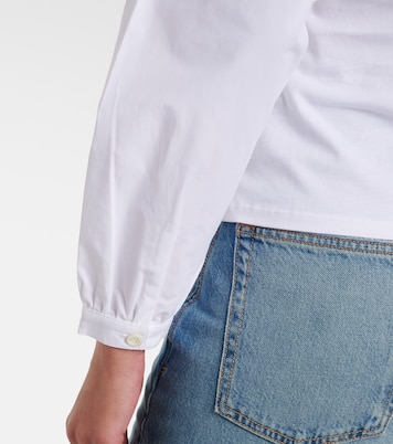 Blusa in cotone con maniche a sbuffo | Frame