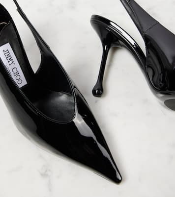 Escarpins slingback Isa 95 en cuir verni | Jimmy Choo