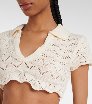 Top cropped Coco in maglia | Bananhot