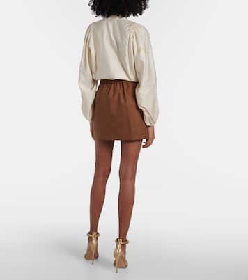 Tabarin wool and silk-blend miniskirt | Max Mara