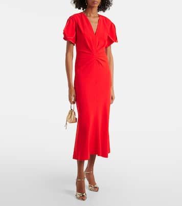 105 snake-effect leather slingback sandals | Victoria Beckham