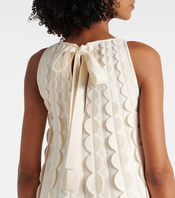 Robe midi Abstract Brushstroke | Oscar de la Renta