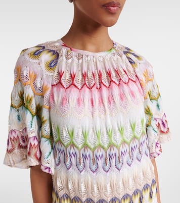 Maxikleid aus Häkelstrick | Missoni