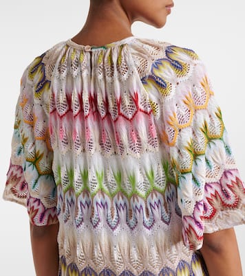 Maxikleid aus Häkelstrick | Missoni
