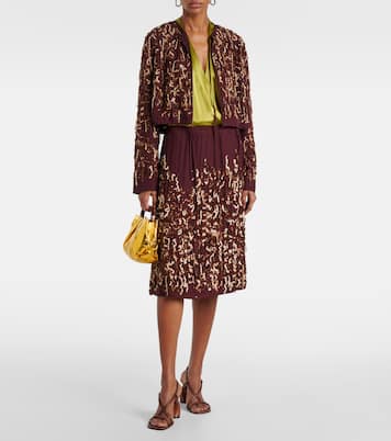 Giacca in seta con paillettes | Dries Van Noten