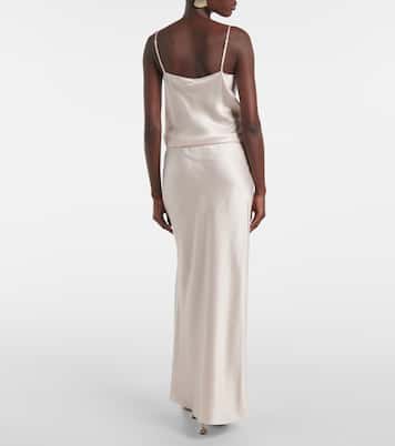 Isaak silk maxi skirt | Joseph