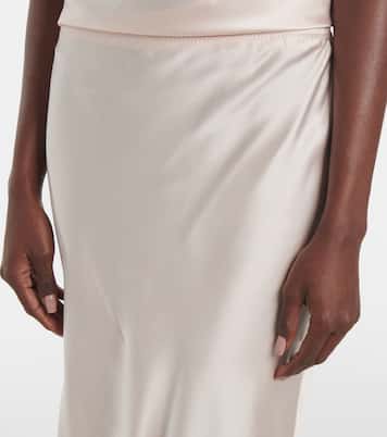Isaak silk maxi skirt | Joseph