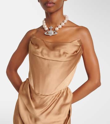 Abito lungo Galaxyno in raso | Vivienne Westwood