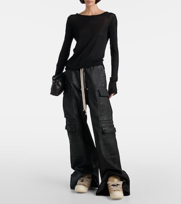 Sneakers Jumbolace aus Metallic-Leder | Rick Owens