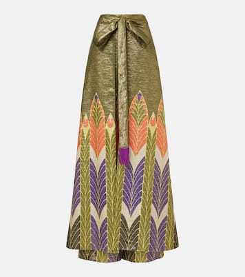 Printed silk-blend wide-leg pants | Valentino