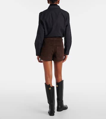 Short Leontine en daim | Nour Hammour