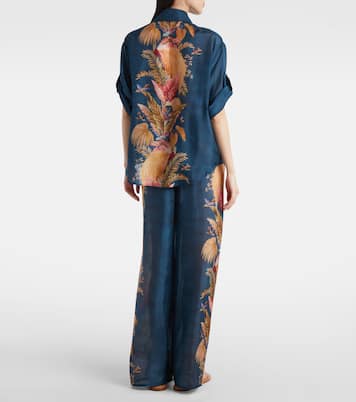 Camicia Ascension in seta con stampa | Zimmermann