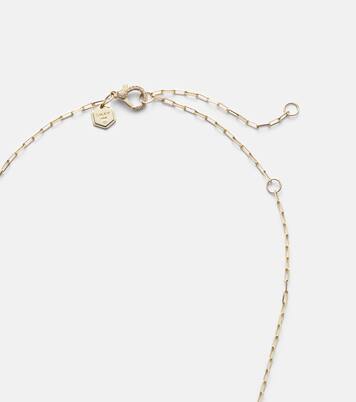 Bezel Illusion 18kt gold pendant necklace with diamonds | Shay Jewelry