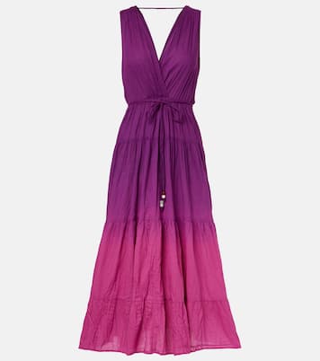 Vestido midi Marilyn de gasa de algodón | Velvet